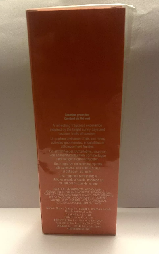 Elizabeth Arden Green Tea Summer for Women 100ml EDT - Tiny Cellophane Rip - NEW