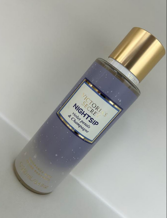 Victoria's Secret NIGHTSIP Violet  Petals & Champagne Fragrance Body Mist 250ml - Brand New